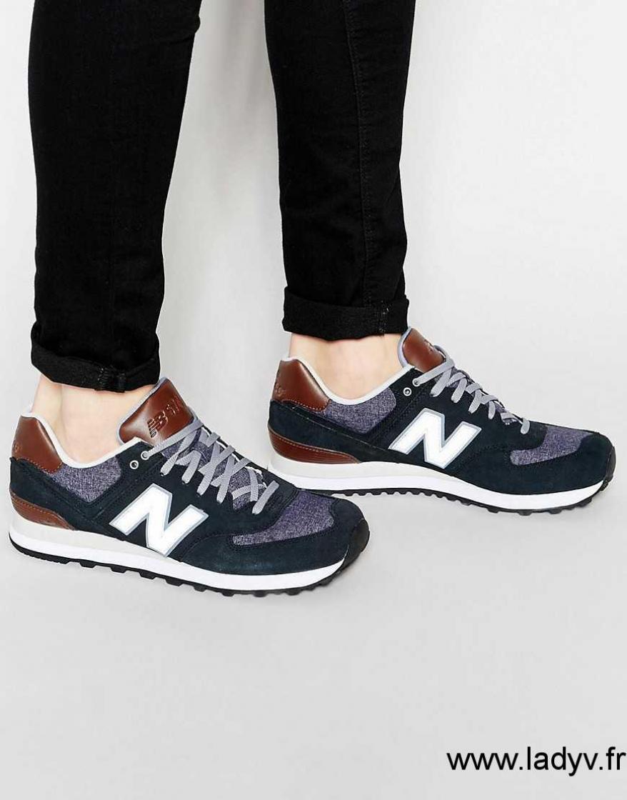 new balance 574 noir et fauve